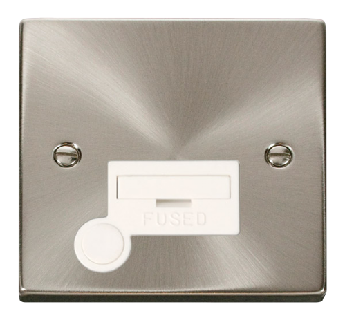 Scolmore VPSC050WH - 13A Fused Connection Unit With Flex Outlet - White Deco Scolmore - Sparks Warehouse