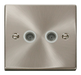 Scolmore VPSC066WH - Twin Coaxial Socket Outlet - White Deco Scolmore - Sparks Warehouse