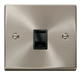 Scolmore VPSC115BK - Single RJ11 Socket  (Ireland/USA) - Black Deco Scolmore - Sparks Warehouse