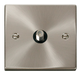 Scolmore VPSC156BK - 1 Gang Satellite Socket Outlet - Black Deco Scolmore - Sparks Warehouse