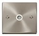 Scolmore VPSC158WH - Single Isolated Coaxial Socket Outlet - White Deco Scolmore - Sparks Warehouse