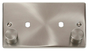 Scolmore VPSC186 - 2 Gang Plate Twin Aperture (1630W Max) Deco Scolmore - Sparks Warehouse