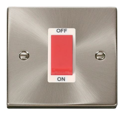 Scolmore VPSC200WH - 1 Gang 45A DP Switch - White Deco Scolmore - Sparks Warehouse