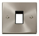 Scolmore VPSC401BK - 1 Gang Plate Single Aperture - Black Deco Scolmore - Sparks Warehouse