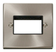 Scolmore VPSC403BK - 1 Gang Plate Triple Aperture - Black Deco Scolmore - Sparks Warehouse