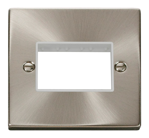 Scolmore VPSC403WH - 1 Gang Plate Triple Aperture - White Deco Scolmore - Sparks Warehouse