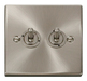 Scolmore VPSC422 - 2 Gang 2 Way 10AX Toggle Switch Deco Scolmore - Sparks Warehouse