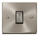 Scolmore VPSC425BK - 1 Gang Intermediate ‘Ingot’ 10AX Switch - Black Deco Scolmore - Sparks Warehouse