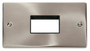 Scolmore VPSC432BK - Double MiniGrid® Plate Triple Aperture - Black Deco Scolmore - Sparks Warehouse