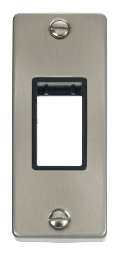 Scolmore VPSC471BK - Single Architrave Plate Aperture - Black Deco Scolmore - Sparks Warehouse