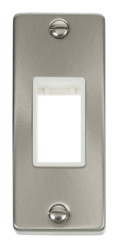 Scolmore VPSC471WH - Single Architrave Plate Aperture - White Deco Scolmore - Sparks Warehouse