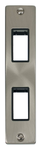Scolmore VPSC472BK - Double Architrave Plate Aperture - Black Deco Scolmore - Sparks Warehouse