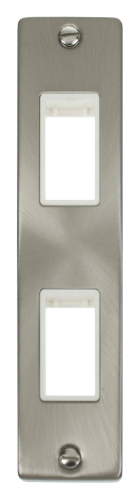 Scolmore VPSC472WH - Double Architrave Plate Aperture - White Deco Scolmore - Sparks Warehouse