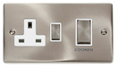 Scolmore VPSC504WH - Ingot 45A DP Switch + 13A Switched Socket - White Deco Scolmore - Sparks Warehouse