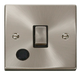 Scolmore VPSC522BK - 20A 1 Gang DP ‘Ingot’ Switch With Flex Outlet - Black Deco Scolmore - Sparks Warehouse