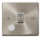 Scolmore VPSC522WH - 20A 1 Gang DP ‘Ingot’ Switch With Flex Outlet - White Deco Scolmore - Sparks Warehouse