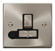 Scolmore VPSC551BK - 13A Fused ‘Ingot’ Switched Connection Unit With Flex Outlet - Black Deco Scolmore - Sparks Warehouse