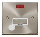 Scolmore VPSC553WH - 13A Fused ‘Ingot’ Connection Unit With Flex Outlet + Neon - White Deco Scolmore - Sparks Warehouse