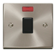 Scolmore VPSC623BK - 20A 1 Gang DP Switch + Neon - Black Deco Scolmore - Sparks Warehouse