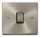 Scolmore VPSC722BK - 20A 1 Gang DP ‘Ingot’ Switch - Black Deco Scolmore - Sparks Warehouse