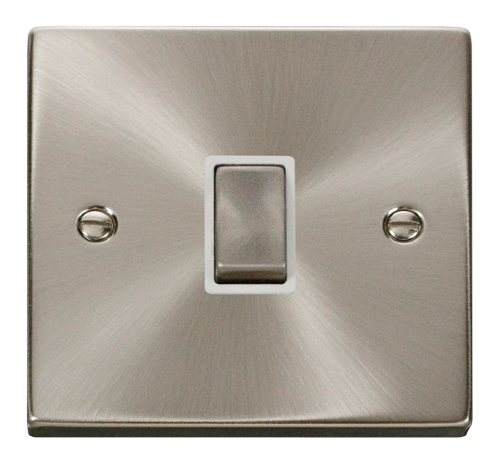 Scolmore VPSC722WH - 20A 1 Gang DP ‘Ingot’ Switch - White Deco Scolmore - Sparks Warehouse