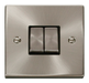 Scolmore VPSCBK-SMART2 - 1G Plate 2 Apertures Supplied With 2 x 10AX 2 Way Ingot Retractive Switch Modules - Black Deco Scolmore - Sparks Warehouse