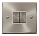 Scolmore VPSCWH-SMART2 - 1G Plate 2 Apertures Supplied With 2 x 10AX 2 Way Ingot Retractive Switch Modules - White Deco Scolmore - Sparks Warehouse