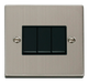 Scolmore VPSS013BK - 3 Gang 2 Way 10AX Switch - Black Deco Scolmore - Sparks Warehouse
