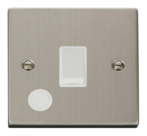 Scolmore VPSS022WH - 20A 1 Gang DP Switch With Flex Outlet - White Deco Scolmore - Sparks Warehouse