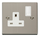 Scolmore VPSS035WH - 1 Gang 13A DP Switched Socket Outlet - White Deco Scolmore - Sparks Warehouse