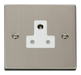Scolmore VPSS038WH - 5A Round Pin Socket Outlet - White Deco Scolmore - Sparks Warehouse