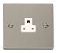 Scolmore VPSS039WH - 2A Round Pin Socket Outlet - White Deco Scolmore - Sparks Warehouse