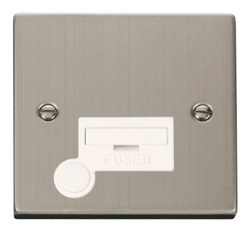 Scolmore VPSS050WH - 13A Fused Connection Unit With Flex Outlet - White Deco Scolmore - Sparks Warehouse