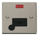 Scolmore VPSS053BK - 13A Fused Connection Unit With Flex Outlet + Neon - Black Deco Scolmore - Sparks Warehouse