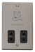 Scolmore VPSS100BK - Dual Voltage Shaver Socket Outlet 115/230V - Black Deco Scolmore - Sparks Warehouse