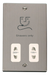 Scolmore VPSS100WH - Dual Voltage Shaver Socket Outlet 115/230V - White Deco Scolmore - Sparks Warehouse