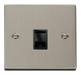 Scolmore VPSS115BK - Single RJ11 Socket  (Ireland/USA) - Black Deco Scolmore - Sparks Warehouse