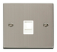 Scolmore VPSS115WH - Single RJ11 Socket  (Ireland/USA) - White Deco Scolmore - Sparks Warehouse
