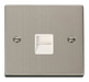 Scolmore VPSS125WH - Single Telephone Socket Outlet Secondary - White Deco Scolmore - Sparks Warehouse