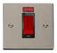 Scolmore VPSS201BK - 1 Gang 45A DP Switch With Neon - Black Deco Scolmore - Sparks Warehouse
