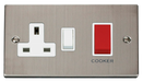 Scolmore VPSS204WH - 45A DP Switch + 13A Switched Socket - White Deco Scolmore - Sparks Warehouse