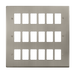 Scolmore VPSS20518 - 18 Gang GridPro® Frontplate - Stainless Steel GridPro Scolmore - Sparks Warehouse