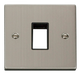 Scolmore VPSS401BK - 1 Gang Plate Single Aperture - Black Deco Scolmore - Sparks Warehouse
