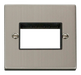Scolmore VPSS403BK - 1 Gang Plate Triple Aperture - Black Deco Scolmore - Sparks Warehouse