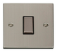 Scolmore VPSS425BK - 1 Gang Intermediate ‘Ingot’ 10AX Switch - Black Deco Scolmore - Sparks Warehouse