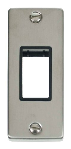 Scolmore VPSS471BK - Single Architrave Plate Aperture - Black Deco Scolmore - Sparks Warehouse