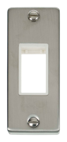 Scolmore VPSS471WH - Single Architrave Plate Aperture - White Deco Scolmore - Sparks Warehouse