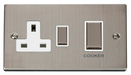Scolmore VPSS504WH - Ingot 45A DP Switch + 13A Switched Socket - White Deco Scolmore - Sparks Warehouse