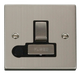 Scolmore VPSS551BK - 13A Fused ‘Ingot’ Switched Connection Unit With Flex Outlet - Black Deco Scolmore - Sparks Warehouse