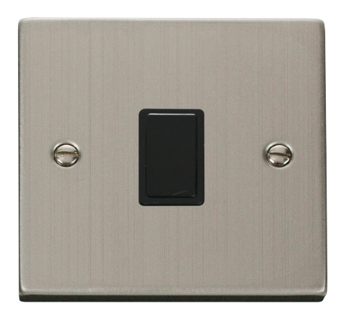Scolmore VPSS622BK - 20A 1 Gang DP Switch - Black Deco Scolmore - Sparks Warehouse